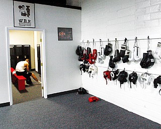 The Locker Room at Jack Loew's new South Side Boxing club - on Market St in Youngstown