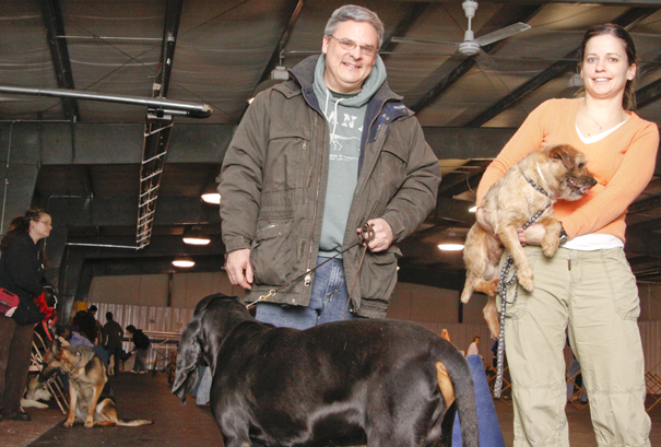 Megan Anderson and Bob Urban take their show dogs to NYC