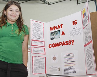 McGuffey 5th Grader Tabatha West (11) displayed her project at the Youngstown City Schools All-City Science Fair at East High School, Saturday February 7, 2009