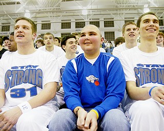 Poland freshman basketball player Mitch Dinoupolos who is undergoing chemotherapy and radiation treatments was honored during " Mitch Night" at the Feb. 13, 2009 Poland vs Beaver Local basketball game.