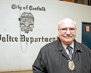 Canfield Police Chief David Blystone at the Canfield Police Station
