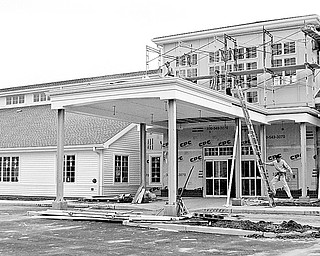 Leetonia library construction