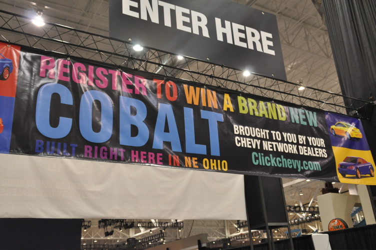 Cobalt giveaway at the 2009 Cleveland Auto Show