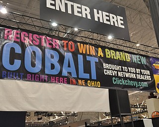 Cobalt giveaway at the 2009 Cleveland Auto Show