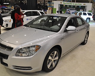 Chevrolet Malibu hybrid at the 2009 Cleveland Auto Show