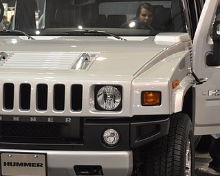 Flex fuel Hummer at the 2009 Cleveland Auto Show