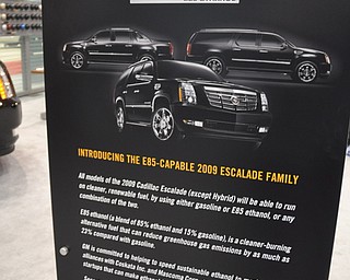 Cadillac Flex Fuel display at the 2009 Cleveland Auto Show