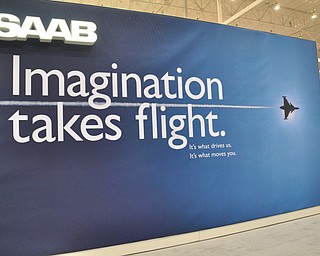 Saab display at the 2009 Cleveland Auto Show
