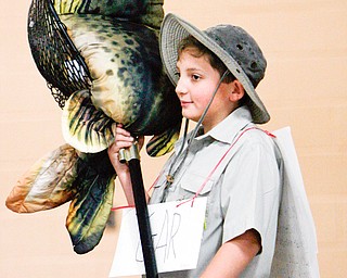 SOMETHING FISHY -  Anthony Lefore a 4th grader  demonstrated a GAR as part of his word  description