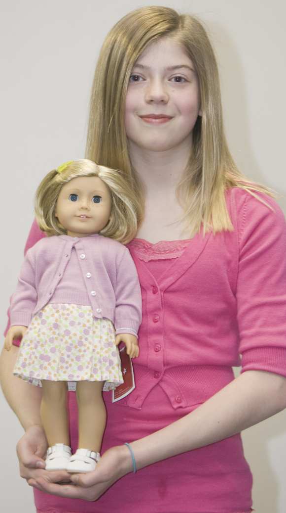 Gwendolyn Sieman, daughter of Rich and Rachel Sieman of Boardman.  The winner of The Vindicator’s American Girl Doll Writing Contest
