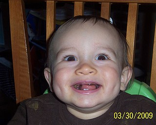 This is 11-month-old COOPER MARTZ of Boardman. His mom, Tracy, sent this shot.