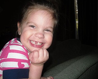 This picture 3-year-old ZOE VODHANEL Boardman was sent in by Zoe’s mom, Kim Vodhanel.
