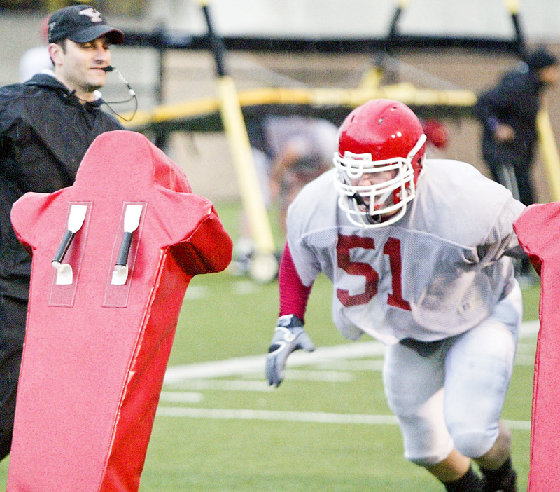 YSU's Brian Mellot during 4-3-09 practice. 