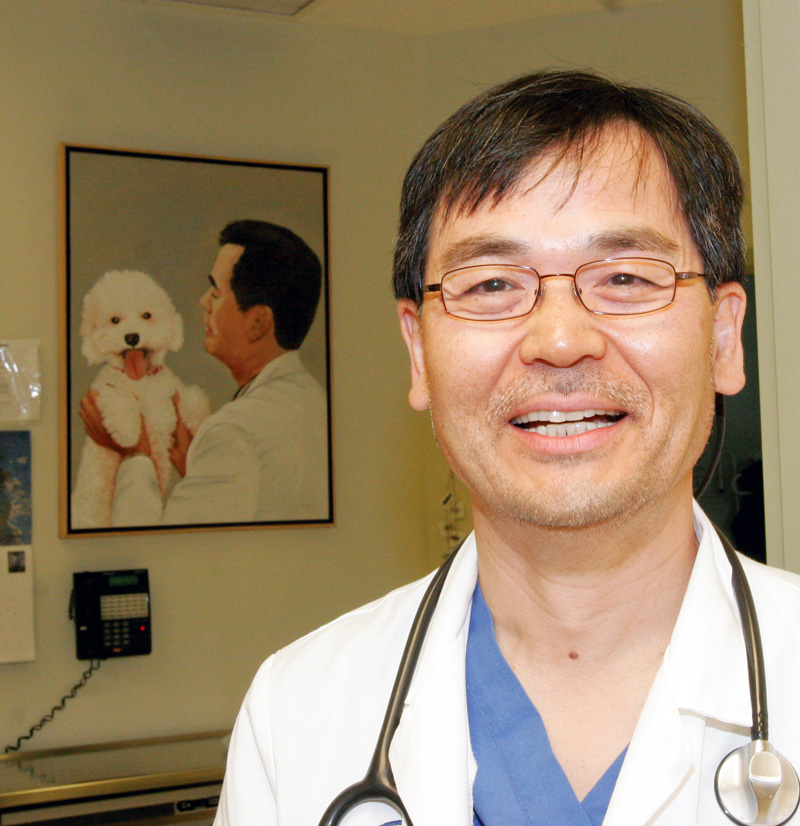 Dr. Charles Sung, a Hubbard veterinarian, who helped establish the Bummer Fund to help pay for animal care.