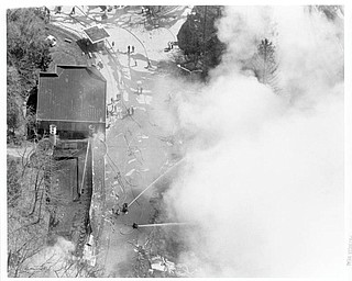 Apr. 26, 1984 Aerial shot of the fire.