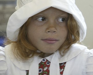 Poland Union second graders visit the Little Red School House.