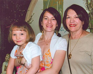 Bunny Rafoth, right, with her daughter, Laney Rafoth Pinciaro, 31, and granddaughter, Gianna Pinciaro, 4. All live in Boardman.