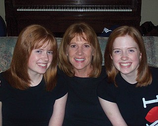 Meghan Ferguson, 45, and daughters, Rachel and Dana, 17, of Austintown.