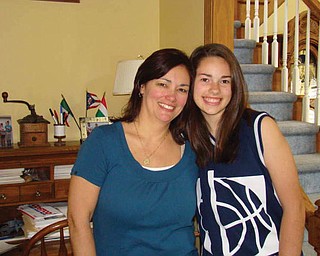 Kim Horvath (wife of Bob Horvath, formeraly of Austintown) and her daughter, Becky Horvath, 11, of Avon.