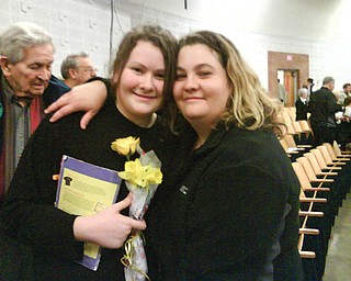 Can you believe this?? Aileen Kelly Rebic, 32, of Struthers is pictured with her goddaughter, Lauren Kelly Moliterno, 14, of Boardman.