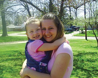 Charitee Fink, 24, and Makenna Fink, 4, of Austintown.
