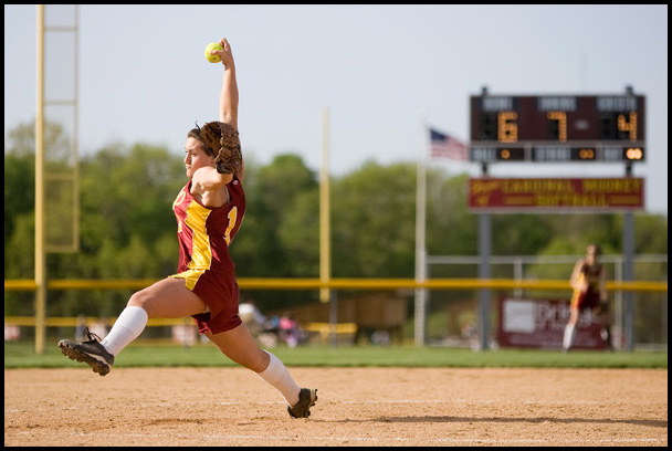 5.14.2009
Cardinal Mooney's Cadi Sheffler (11) throws a pitch during the final seventh inning at Boardman's Field of Dreams on Thursday evening.
Geoffrey Hauschild