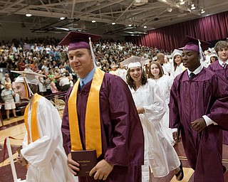 6.7.2009
Zachary Paul Struharik leaves with his diploma and his fellow graduates following Boardman's Commencement ceremony at Boardman High School on Sunday afternoon.
Geoffrey Hauschild