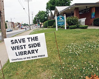 The West Branch Library of the Youngstown and Mahoning County Library. The Mahoning Library will be open two more months.