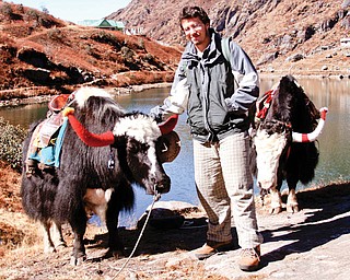 TRAVELING MAN: Ben Legow was photographed earlier this year by his sister, Sarah, while they were traveling through Central Asia before he headed for his assignment in Kyrgyzstan. He says his term as a K-17 volunteer in the Peace Corps is an opportunity to travel out into the world and be useful while doing so.