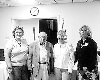 <p>Special to The Vindicator</p>
<p>SHARING LIMELIGHT: Following the presentation of awards, from left, Lizette Olsen, Mercer Chamber of Commerce president; John G. Johnson, the Citizen of the Year; Christina Gish, representing the Business of the Year; and Deborah Plant, chamber executive director, enjoy a moment together in the limelight.</p>