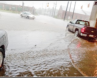 6.17.2009 Flooding on Marshall St. in front of its intersection with Oak Hill Ave. Photo by: Geoffrey Hauschild