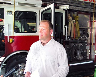 Marc Titus, president of the warren firefighters union talks about  
the contract his membership ratified Friday that reduces firefighters  
pay and benefits by 10 to 11 percent during the second half of 2009,  
saving the city about $473,000.