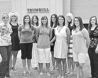 Special to The Vindicator
NURSING: This year’s recipients of the Lydia P. Hamilton Scholarship (front row, left to right) are Natalie R. Teringo of Warren, Nicole M. Hanshaw of McDonald, Morgan Piacquadio of Warren, Caitlin N. Beil of Girard, Mackenzie M. Jordan of Vienna, and (back row, left to right) Michele A. Borawiec of Newton Falls, Marissa K. Smith of Warren, Brooke N. Nicolaou of Niles, Courtney M. Gerke of Niles, and Jacqueline N. Dagenais of Warren. Not pictured is Jessica M. Lunt of Hubbard.
