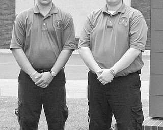 EMS WORKERS: This year’s Robert L. Stauter M.D. Memorial Scholarship for EMS recipients are Andrew C. Martin of Bristolville, left, and Jeffrey L. Kaiser of Garrettsville.
