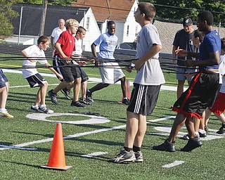 Kids test their agility during Cardinal Mooney Camp of Champions at the football field, Monday June 29, 2009

Lisa-Ann Ishihara
