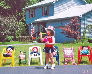 Nicolina Fredrick of Boardman was 2 1/2 when she had her own Fourth of July parade.