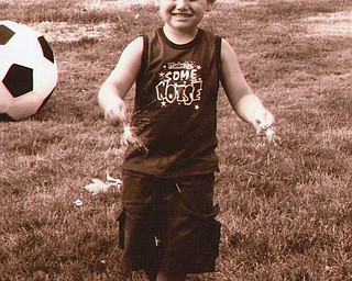 Nathan John, son of Rick and Lisa John of Austintown, is shown here on July 4, 2007.