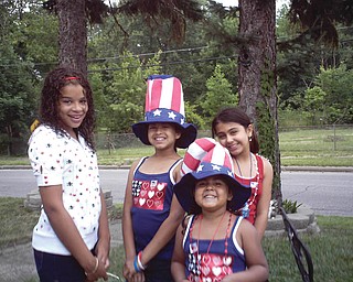 Milly Aponte of Youngstown sent this picture of Yasmeem, 10; Ariel, 14; Mariah, 11; and Alicia, 6, at an annual Fourth of July picnic.