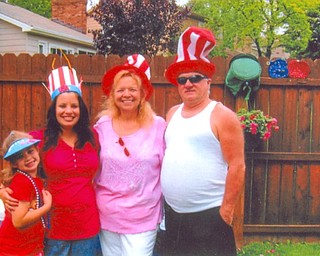 Celebrating in style with Emily DeMain, 6 1/2, of Boardman are her aunt, Jill Cole of Boardman; and Jill’s in-laws, Margie and Al Sams of Liberty.