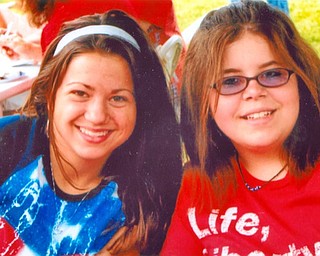 Carly Conklin, 15, of Lowellville and Rachel Sedinger, 15, of Struthers celebrated the holiday together last year at Jill and Joe Cole’s annual party in Boardman.