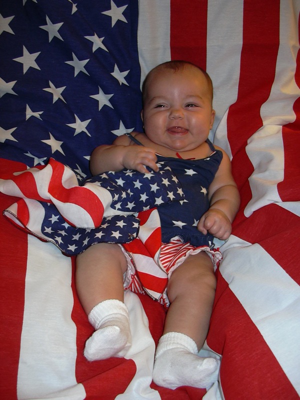Olivia Carfolo was just 4 months old when this picture was taken July 4, 2003, at her grandparents’ cottage in Conneaut Lake Park, Conneaut, Pa