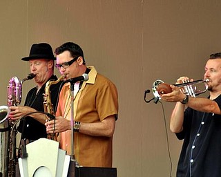 Big Bad Voodoo Daddy perform at the Judge Morley Pavilion in the Mill Creek MetroParks July 19, 2009.