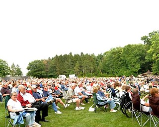 Thousands of people fill the 2.5 acres of space at the Judge Morley Pavilion Sunday, July 19, 2009 to enjoy the free show by Big Bad Voodoo Daddy.