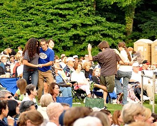 Thousands of people fill the 2.5 acres of space at the Judge Morley Pavilion Sunday, July 19, 2009 to enjoy the free show by Big Bad Voodoo Daddy.