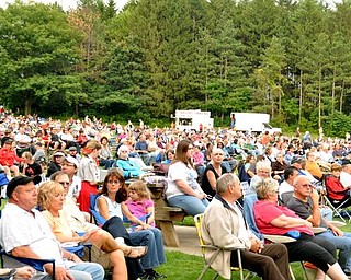 Big Bad Voodoo Daddy perform at the Judge Morley Pavilion in the Mill Creek MetroParks July 19, 2009.