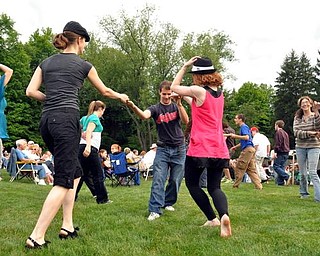 Dancing to Big Bad Voodoo Daddy, Sunday, July 19, 2009 at the Judge Morley Pavilion in the Mill Creek Metro Parks. The performance was part of the 7UP Summerfest Series at the mill Creek MetroParks.