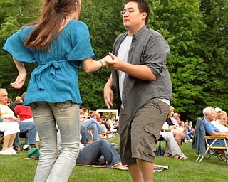 Dancing to Big Bad Voodoo Daddy, Sunday, July 19, 2009 at the Judge Morley Pavilion in the Mill Creek Metro Parks. The performance was part of the 7UP Summerfest Series at the mill Creek MetroParks.