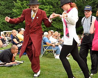 Dancing to Big Bad Voodoo Daddy, Sunday, July 19, 2009 at the Judge Morley Pavilion in the Mill Creek Metro Parks. The performance was part of the 7UP Summerfest Series at the mill Creek MetroParks.