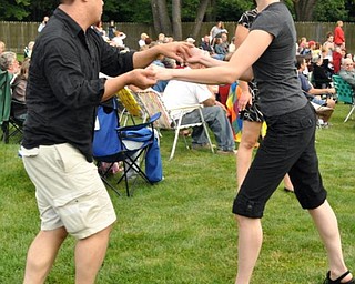 Dancing to Big Bad Voodoo Daddy, Sunday, July 19, 2009 at the Judge Morley Pavilion in the Mill Creek Metro Parks. The performance was part of the 7UP Summerfest Series at the mill Creek MetroParks.