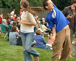 Dancing to Big Bad Voodoo Daddy, Sunday, July 19, 2009 at the Judge Morley Pavilion in the Mill Creek Metro Parks. The performance was part of the 7UP Summerfest Series at the mill Creek MetroParks.